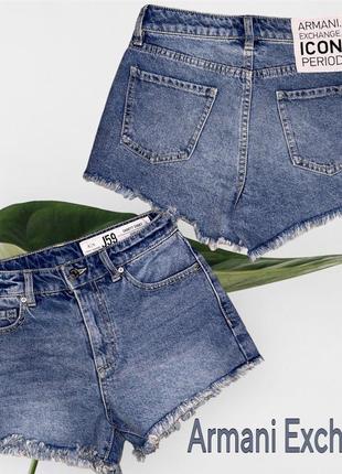 Фирменные джинсовые шорты armani exchange