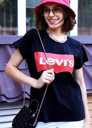 Женская футболка levi's3 фото