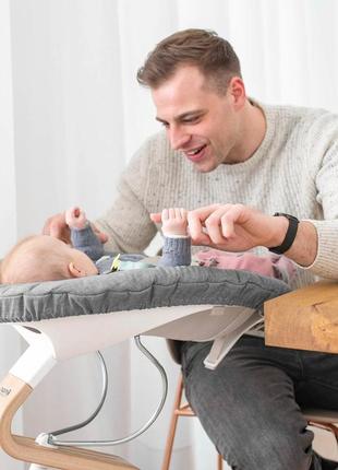 Шезлонг stokke nomi newborn black для новорожденного2 фото