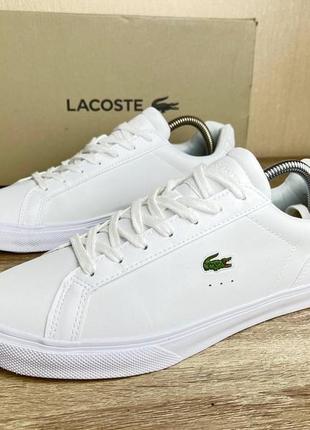 Новые женские кожаные кроссовки lacoste