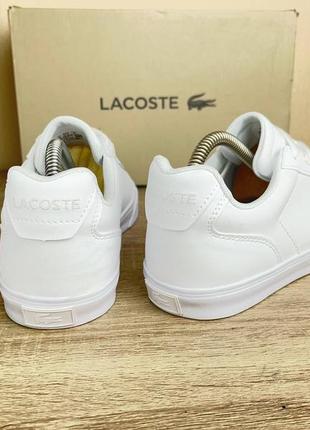 Новые женские кожаные кроссовки lacoste4 фото