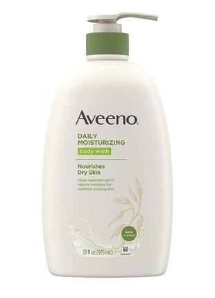 Зволожувальний гель для душу з екстрактом вівса aveeno daily moisturizing body wash dry & sensitive skin 975 мл3 фото