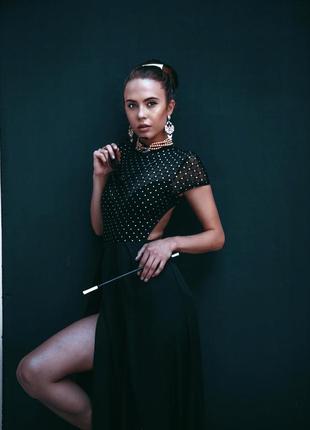Эксклюзивное черное платье