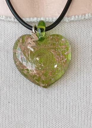 Кулон на шнуре murano