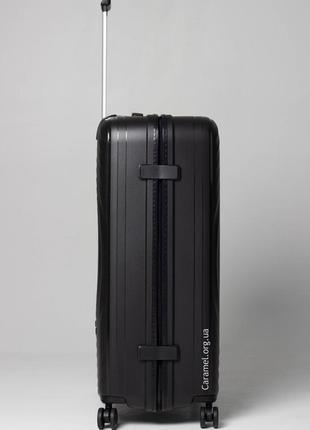 Комплект валіз франція ультролегкий поліпропілен 3 шт (l m s) чорний snowball 352037 фото