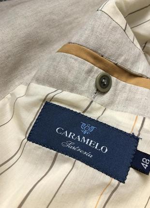 Caramelo лляний натуральний піджак преміального бренду, іспанія преміум оверсайз льон класичний базовий2 фото