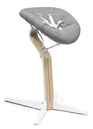 Шезлонг stokke nomi newborn grey для новонародженого4 фото