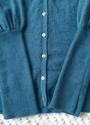 Кофта из ангоры теплый кардиган джемпер ангоровый шерстяной свитер4 фото