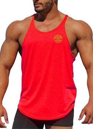 Майка чоловіча "gold's gym" червона