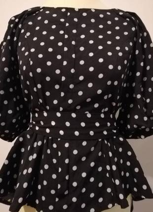 Блузка в горох, сорочка, рубашка, кофта