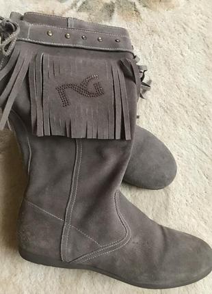 Чоботи демі. італія натур.замш