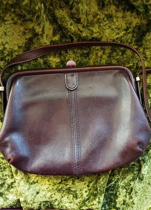 Винтажная сумочка в стиле celine! натуральная кожа! италия