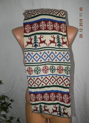 Шарф-снуд с принтом