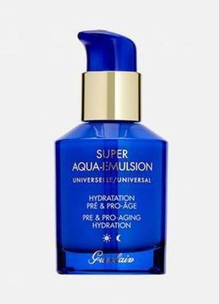 Guerlain super aqua light emulsion легка зволожувальна емульсія для зрілої шкіри і попередження старіння 50мл
