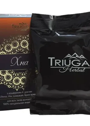 Хна для волосся з додаванням 4-х рослин ( коричненва)- 100 г