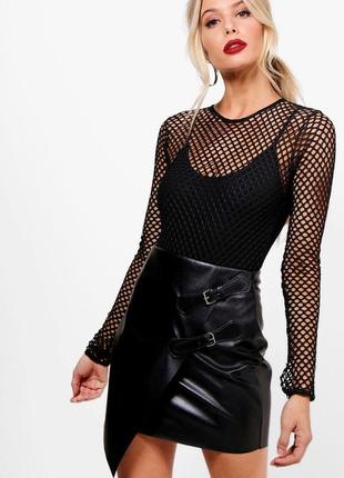 Класичне чорне боді/боді з рукавами сітка/боді сітка /боді з довгим рукавом