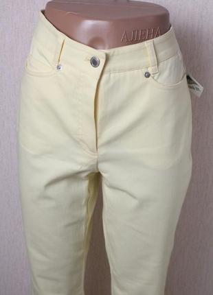 Новые жолтые джинсы 36 размер джинсы с высокой посадкой5 фото