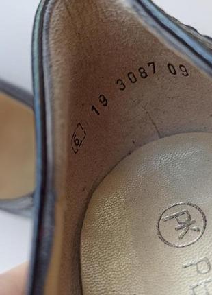 Туфли стелька 25,5 см лакированные кожаные peter kaiser6 фото