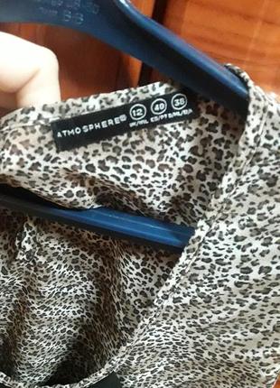 Супер леопардова блузка, шифонова3 фото