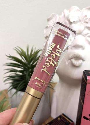 Оригінал стійка матова помада bottomless too faced melted matte liquified matte long wear lipstick оригинал стойкая матовая помада2 фото