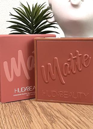 Оригинальный huda beauty matte obsessions eyeshadow paleta палетка теней для век warm matte obsessions оригинал палитра теней5 фото