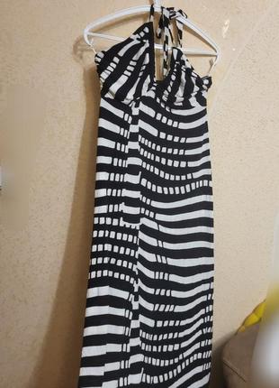 Сарафан в полоску длинное платье