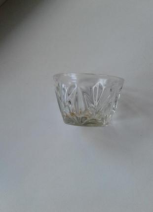 Солонка стеклянная винтаж ссср клеймо