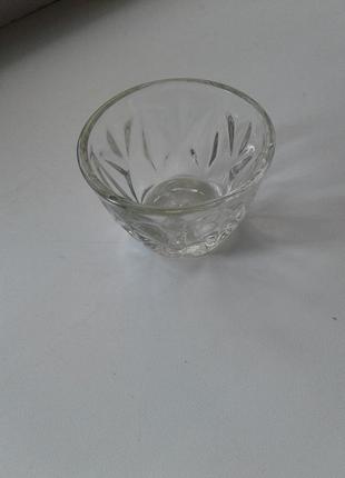 Солонка стеклянная винтаж ссср клеймо