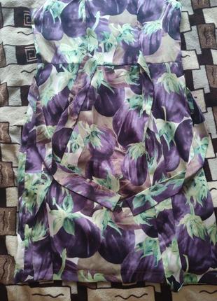 Вкусовая феерия: платье с баклажанами dolche gabbana5 фото