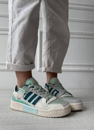 Кроссовки женские в стиле adidas forum turquoise