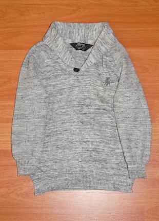 Серый свитер rebel,кофта,пуловер,реглан,3-4 года,1041 фото