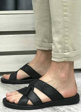 Шльопанці 40-45 розмір, натуральна шкіра, чоловічі