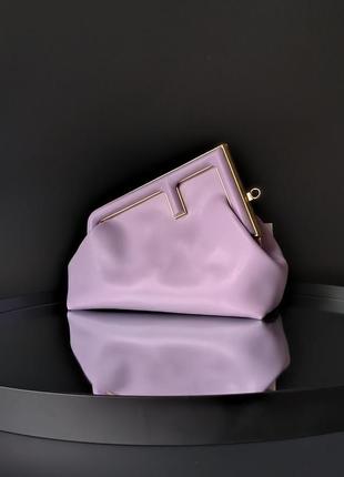 Сумка в стиле fendi first soft purple