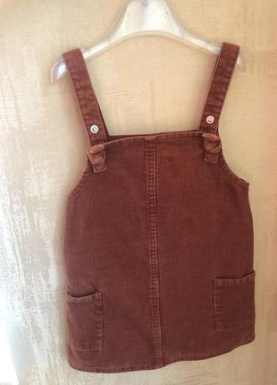 Сарафан вельветовый 2-3 года primark