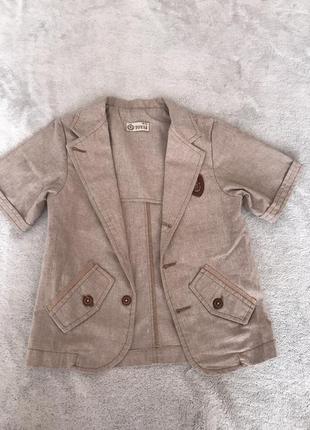 Пиджак с коротким рукавом 💯 % бавовна