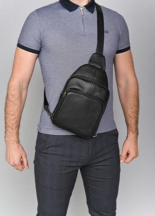 Слінг чоловічий шкіряний
