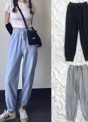 Серые женские спортивные штаны 42-44 44-46 48-502 фото