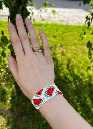 Браслет из бисера "котучник" 🍉