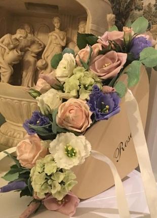 Шикарные цветы ручной работы из холодного фарфора