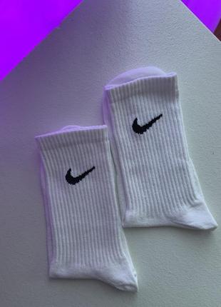 Носки nike белые с резинкой на стопе 🔝6 фото