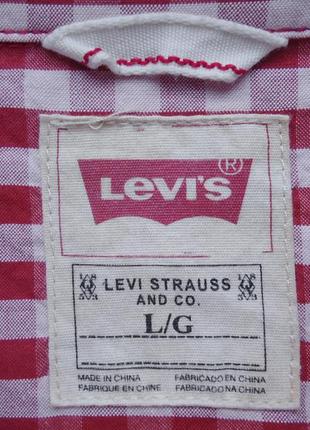 Сорочка levis у карту (l)4 фото