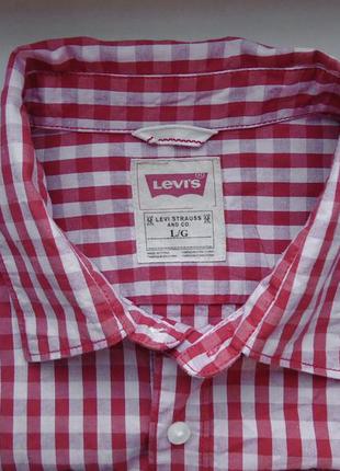 Сорочка levis у карту (l)3 фото