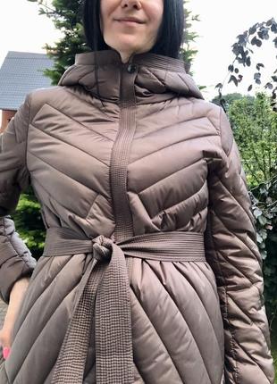 Стьогане утеплене пальто бренду kataleya4 фото