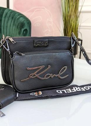 Сумка с широким текстильным ремнем брендова люкс