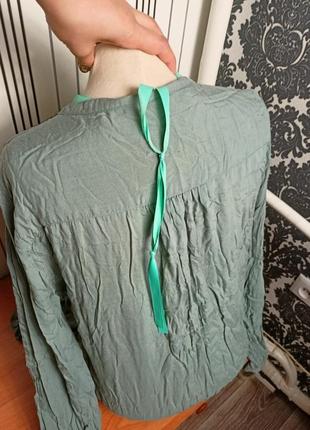 Мягкая текстильная блузка туника3 фото