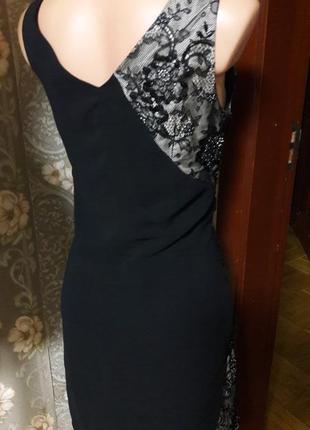 Шикарное черное платье на праздник5 фото