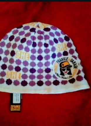 Новая шапка, шапочка на девочку - подростка бренда frankie garage1 фото