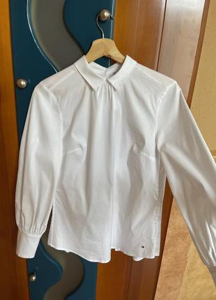 Белая рубашка двусторонняя, приталенныя , tommi hilfiger4 фото