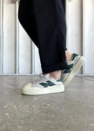 Кроссовки new balance ct302 white nightwatch green2 фото