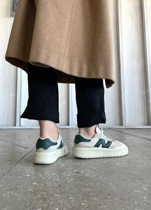 Кроссовки new balance ct302 white nightwatch green3 фото